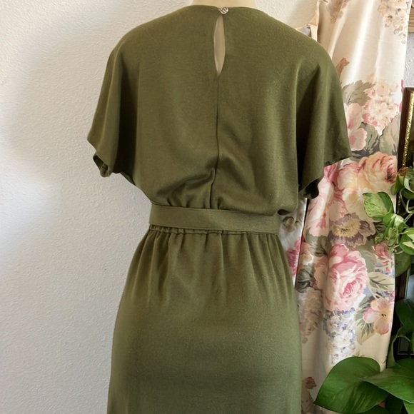 Vintage Dress Olive Green - Picture 7 of 14